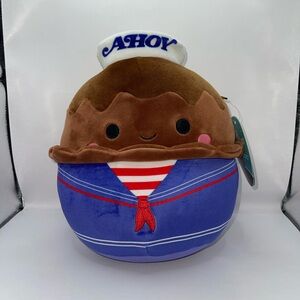 Stranger Things Squishmallow- Sailor Plush Toy with Brown and Blue Outfit